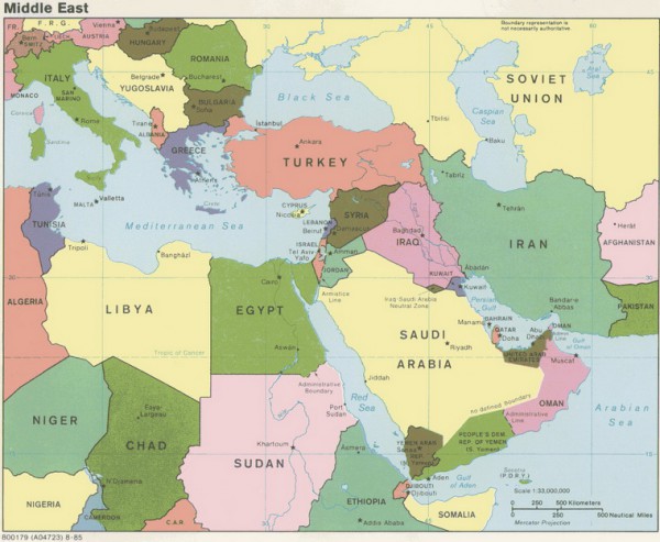 Medio Oriente (mapa 1985)