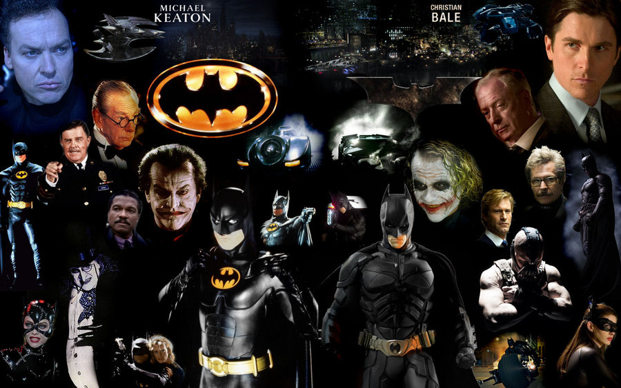 Batman de Tim Burton vs. Batman de Christopher Nolan.