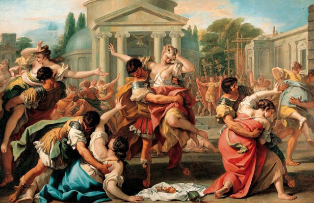 El rapto de las sabinas.SEBASTIANO RICCI Sebastiano Ricci (1659-1734), italiano. Pintor de los finales del barroco, de la escuela veneciana, http://boverijuancarlospintores.blogspot.com.ar/