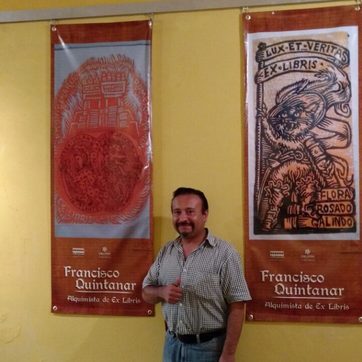 El artista grabador mexicano Francisco Quintanar.